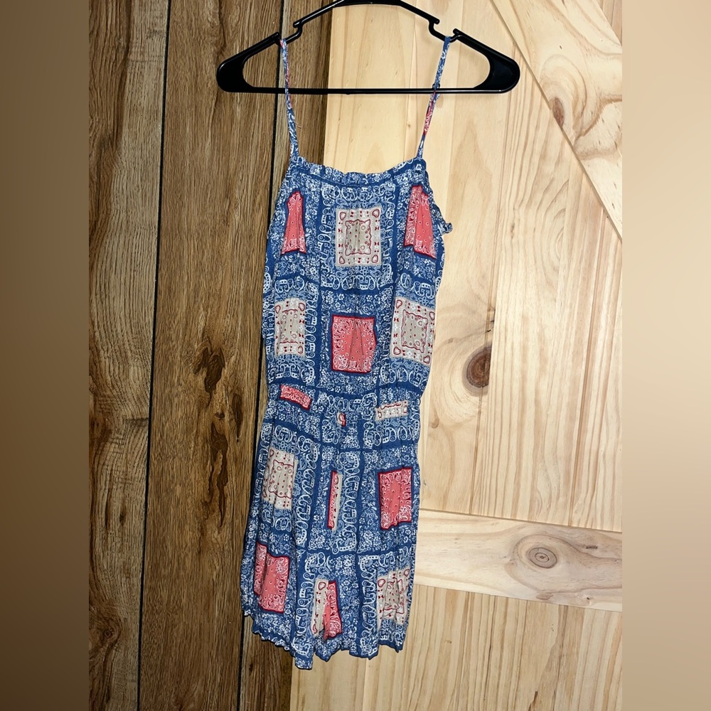 Forever 21 Romper, bandanna print, small